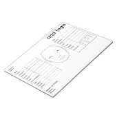 メイク顔チャート ノートパッド (アングル)