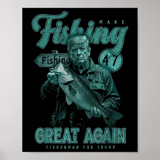 メイク魚釣り素晴らし再おもしろい度B魚釣りドナルドTr ポスター (正面)