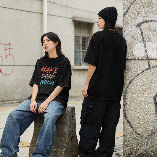 メイク・サム・ノイズ ストリートウェア Tシャツ
