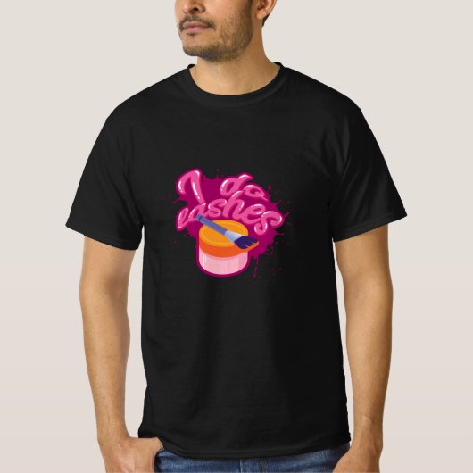メイク - 私はまつげエクステ - 美容師のための Tシャツ (正面)