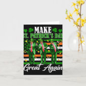 メイクSt patricks day素晴らし再トランプ踊りUsa カード (黄色い花)