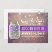 メイグランジソンの瓶とホタルの日付を保存 案内ポストカード (正面/裏面)