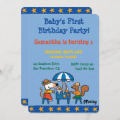 メイシーとシリルの誕生日 招待状 (正面/裏面)