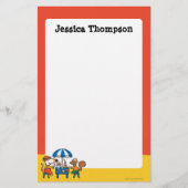 メイシーとシリル·スナックタイムビーチ 便箋 (正面)