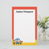 メイシーとシリル·スナックタイムビーチ 便箋 (スタンド正面)