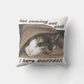 メイシーもコーヒーが欲しい クッション (裏面)