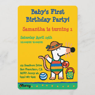 メイシーアットザビーチ誕生日 招待状