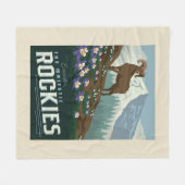 メイシーズフラワーショー|ロッキー フリースブランケット (正面(横))