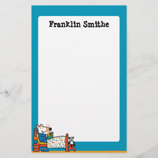 メイシーレディフォーベッドブルーパジャマ 便箋