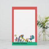 メイシー·オン·ザ·プレイグラウンド·ウィズ·フレンズ 便箋 (スタンド正面)