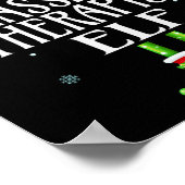 メイジセラピスト小妖精や小人クリスマスおもしろいファミリーマッチングチャ ポスター (角)