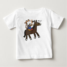 メイジーが馬に乗る ベビーTシャツ