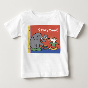 メイジーとエディ読ズの本 ベビーTシャツ