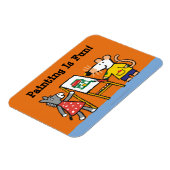 メイジーとダテ絵を描アアットプレスクール マグネット (左側)