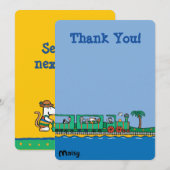 メイジーとフレンズの誕生日 招待状 (正面/裏面)