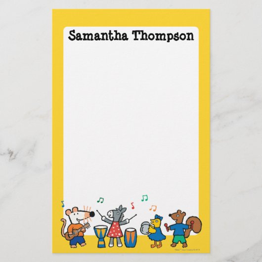 メイジーとフ遊レンズ·イン·ザ·バンド 便箋 (正面)