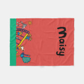 メイジー・オン・ザ・プレイグラウンド・ウィズ・フレンズ フリースブランケット (正面(横))