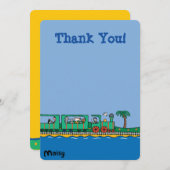 メイジー&フレンドズ誕生日 招待状 (正面/裏面)