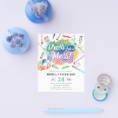 メイスキッズアートの誕生日のための安絵画価なドレス チラシ (シングル)