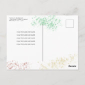 メイスキッズアート絵を描の誕生日にドレ絵を描ス ポストカード (裏面)