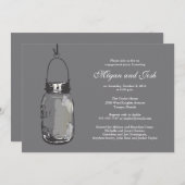 メイスンつるジャー婚約パーティ 招待状 (正面/裏面)