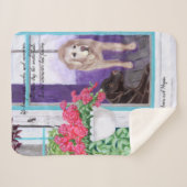 メイスンとミーガンと引用文シェルパ毛布 シェルパブランケット (正面(横))