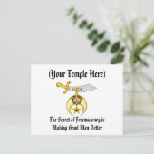 メイスンと金の切れたクリスマス・ギフト シーズンポストカード (スタンド正面)