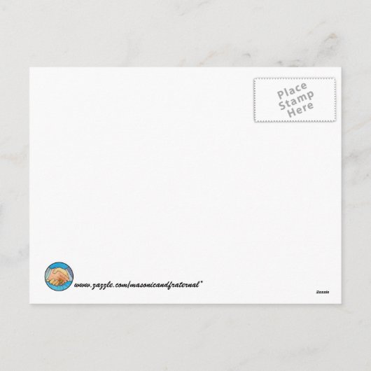 メイスンと金の切れたクリスマス・ギフト シーズンポストカード (裏面)