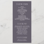 メイスンの瓶と蛍の素朴な結婚式プログラム プログラム (裏面)