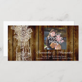 メイスンの瓶のスタンプ/ダークウッド日付を保存 セーブザデート (正面/裏面)