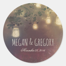 メイスンの瓶の弦が枝素朴を結婚照らす