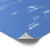 メイスンの1893年のパテントアートブループリント ポスター (角)