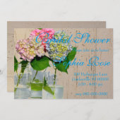 メイスンエレガントジャーの花模様 招待状 (正面/裏面)