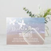 メイスンエレガントジャー&バタフライビーチブライダルシャワー 招待状 (スタンド正面)