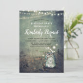 メイスンジャイルライツウッドランド素朴バースデーパーティー 招待状 (スタンド正面)