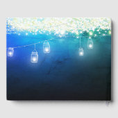 メイスンジャルブルーグリーン水彩星の下 ゲストブック (裏面)