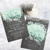 メイスンジャルミントシャルボードハートリーフツリー 招待状