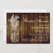 メイスンジャンプスタンプ/ダークウッドブライダルシャワー招待 招待状 (正面)
