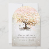 メイスンジャンプピーチピンクハートリーフツ結婚リー 招待状 (裏面)