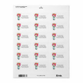 メイスンジャーとガーベラデイジー ラベル (フルシート)