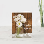 メイスンジャーとデイジースペインのはGraciasに感謝 サンキューカード (正面)