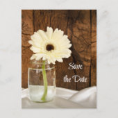メイスンジャーとデイジー国の結婚式の日付を保存 案内ポストカード (正面)