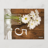 メイスンジャーとデイジー国の結婚式台番号 ポストカード (裏面)