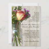 メイスンジャーとバラ写真結婚撮影式 招待状 (正面)