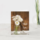 メイスンジャーとホワイトデイジーズカントリー サンキューカード (正面)