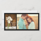 メイスンジャーとホワイトデイジーズ結婚バーンズサンキュー サンキューカード (正面)