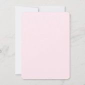 メイスンジャーとレース水彩フローラ赤ちゃんシャワー 招待状 (裏面)