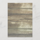 メイスンジャーと多肉類結婚のインフォメーションゲスト エンクロージャーカード (裏面)