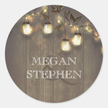 メイスンジャーのストリングライト素朴と木の枝