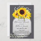 メイスンジャーのヒマワリのリハーサルのディナー招待状 招待状 (正面)